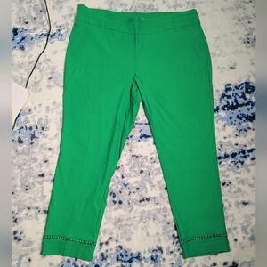 Crown & Ivy Vibrant Green Cropped Pants